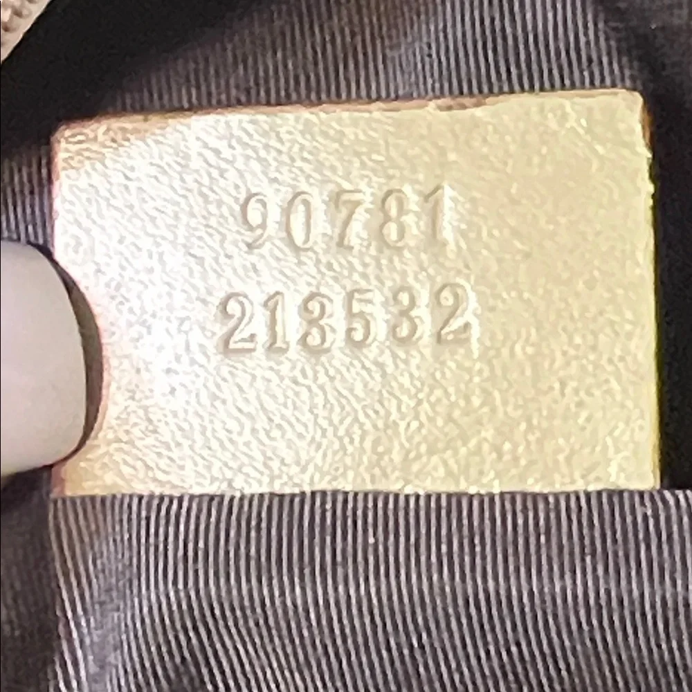 GUCCI authentic VINTAGE MONOGRAM HALF MOON MINI POUCHETTE BAG - Picture 17 of 17